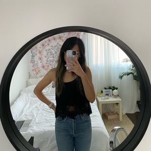 Forever 21 black lace cami